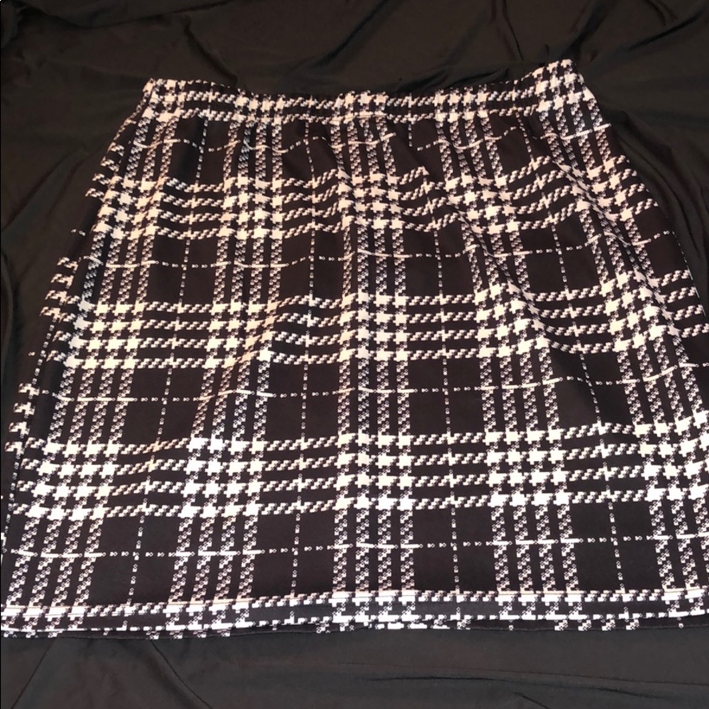Plus Plaid Skirt